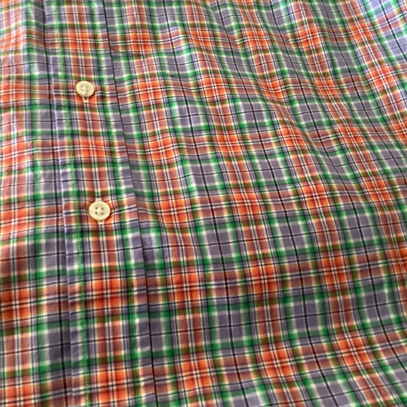Polo Ralph Lauren men’s multicolor plaid xl shirt sleeve Oxford shirt - Picture 9 of 11